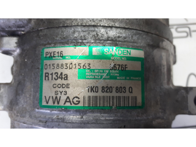 Б/у компрессор кондиционера SANDEN 1KO820803Q/ 01588301563 для Volkswagen Б/у компрессор кондиционера SANDEN 1KO820803Q/ 01588301563 для Volkswagen