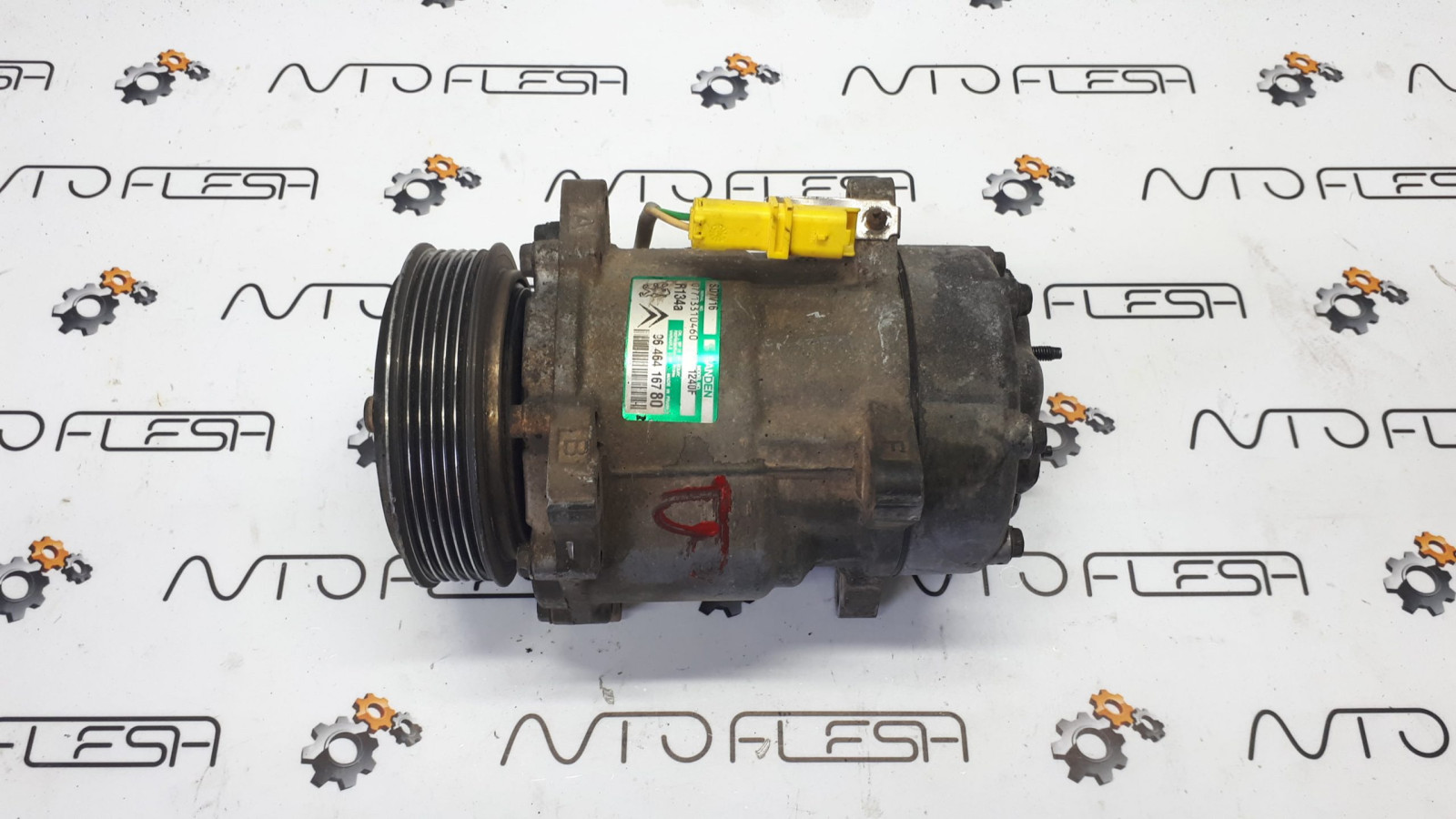 Б/у компрессор кондиционера 9646416780 для Citroen/ Fiat/ Peugeot