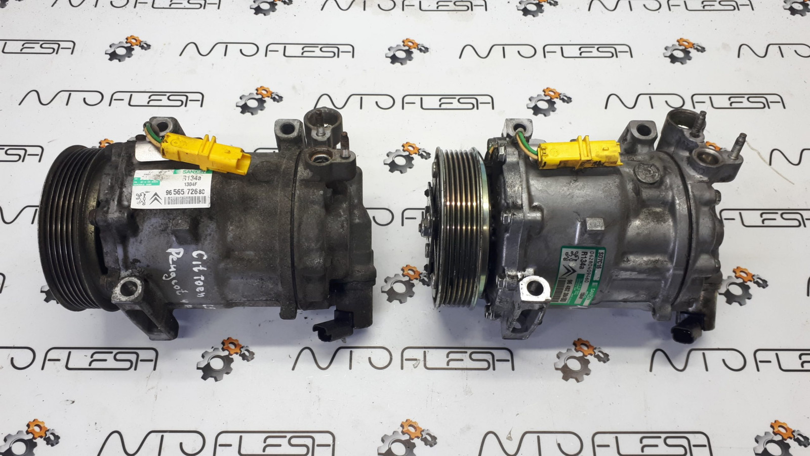 Б/у компрессор кондиционера SANDEN 9656572680/ 9648238480 для Citroen/ Peugeot Б/у компрессор кондиционера SANDEN 9656572680/ 9648238480 для Citroen/ Peugeot