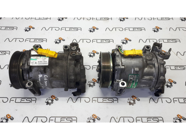 Б/у компрессор кондиционера SANDEN 9656572680/ 9648238480 для Citroen/ Peugeot