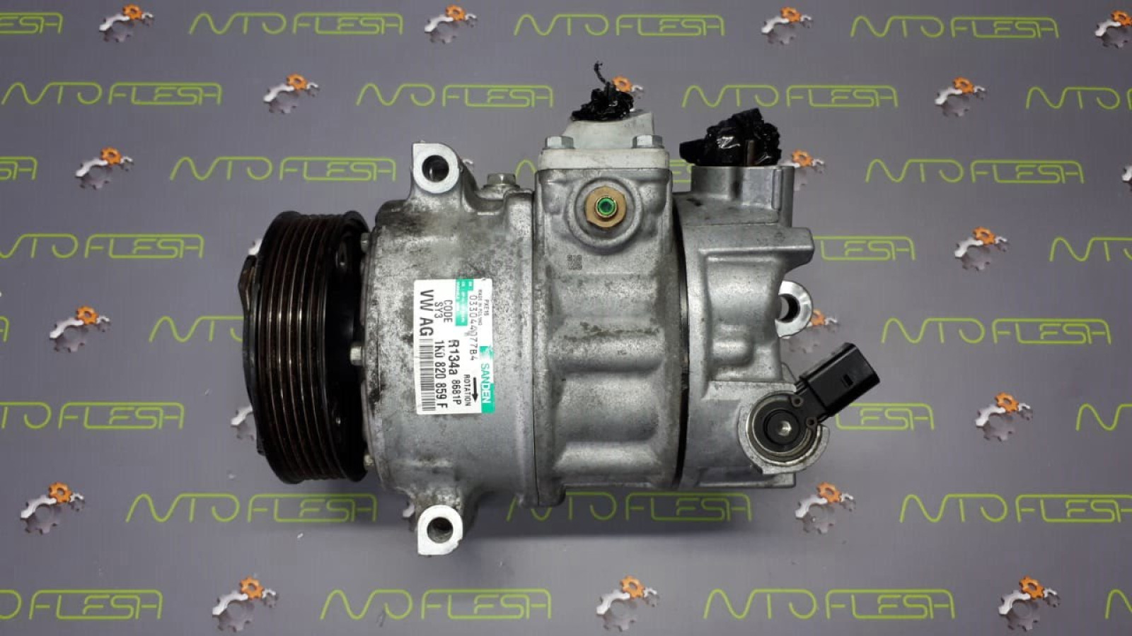 Б/у компрессор кондиционера 1K0820859 для Audi/ Seat/ Skoda/ Volkswagen Б/у компрессор кондиционера 1K0820859 для Audi/ Seat/ Skoda/ Volkswagen