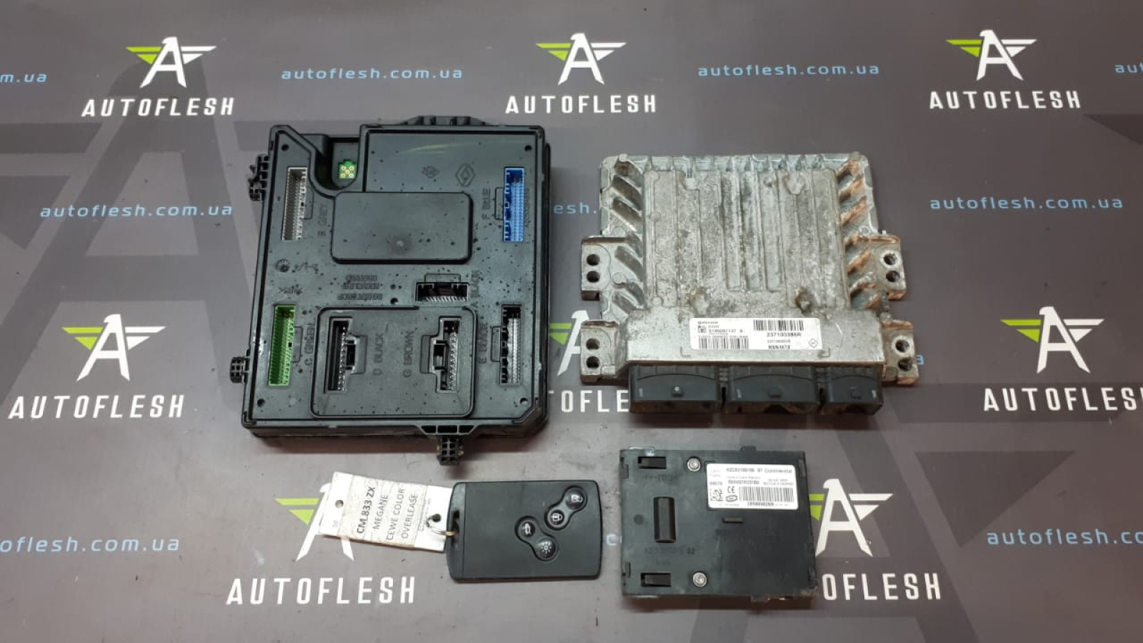 Б/у комплект ЭБУ 237100386R, A2C53185186, 284B10485R для Renault Megane III/ Scenic III
