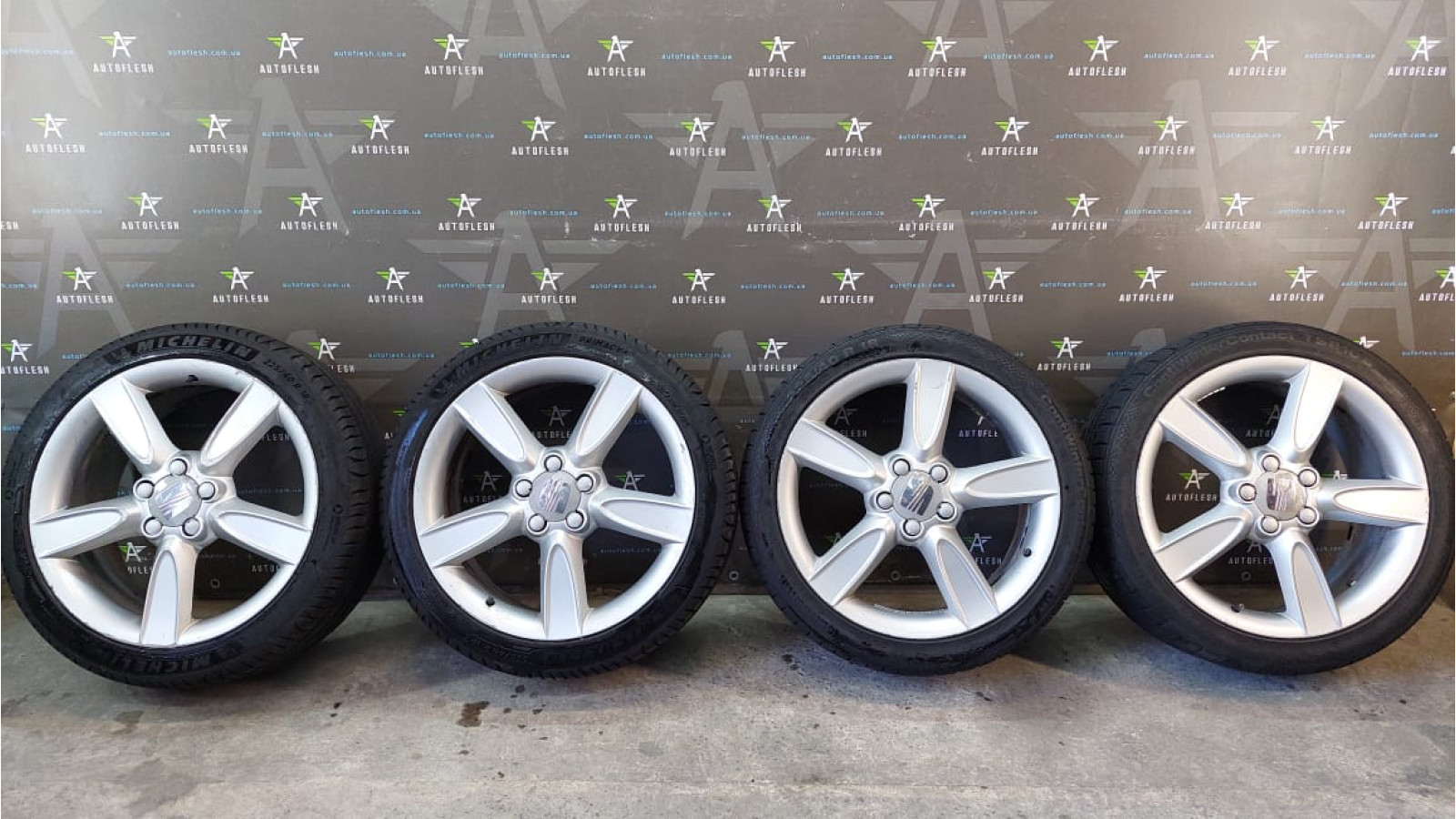 Б/у диски 5P0601025G, R18 7.5Jx18H2/ ET51, разболтовка 5х112, Draco для Seat