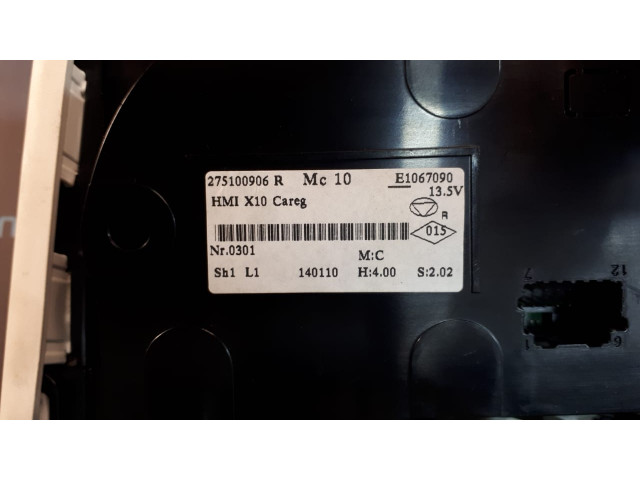 Б/у блок управления климат-контролем/ печкой 275100906R для Renault Zoe Б/у блок управления климат-контролем/ печкой 275100906R для Renault Zoe