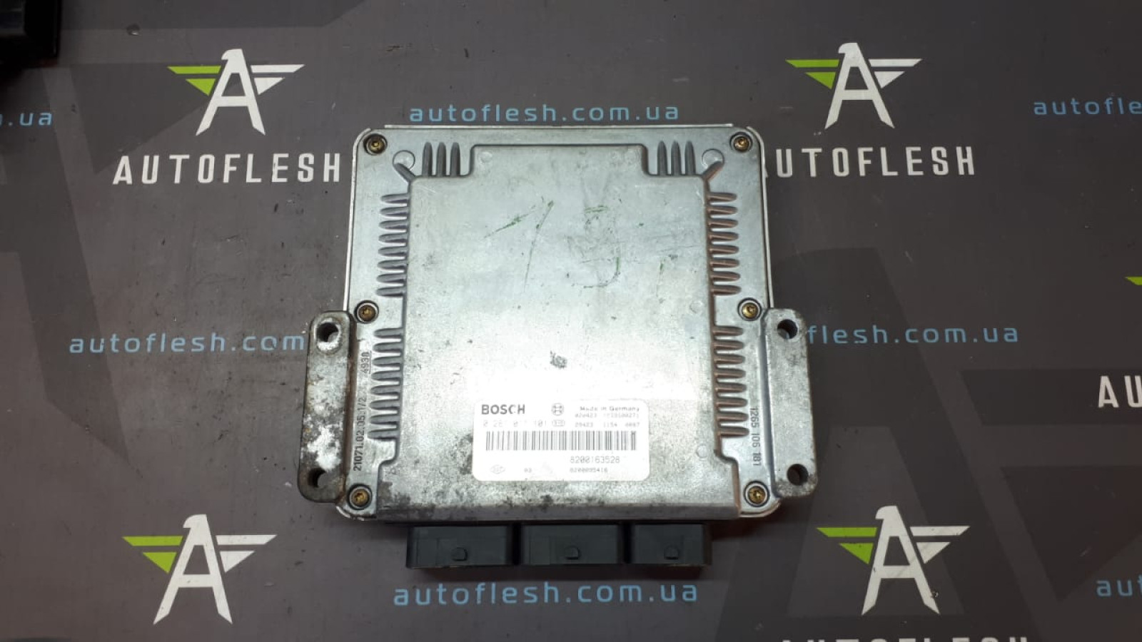 Б/у блок управления двигателем 8200163528, 8200095416, 0281011101 для Renault Espace IV/ Laguna II