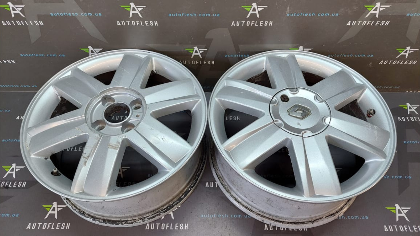 Б/у диск титановый R16, 8200310797, 6.5Jx16/ ET49, 4×100 Nervastella для Renault Megane II/ Scenic II