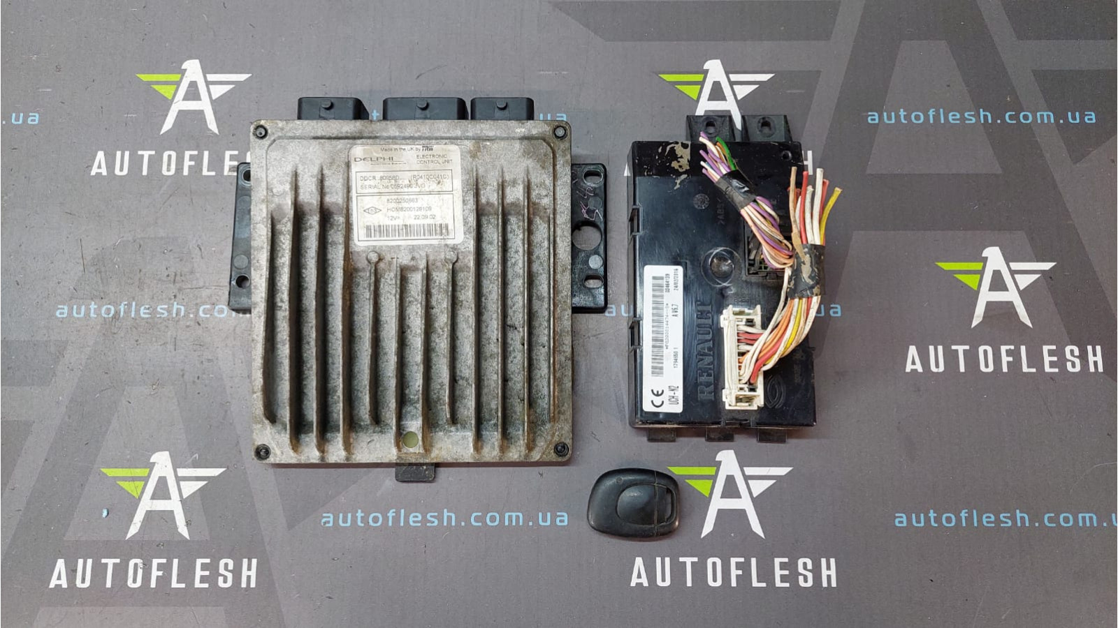 Б/у комплект ЭБУ 8200250663, 8200129109, 8200814474 для Renault Clio II/ Kangoo