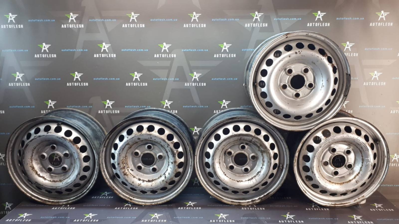Б/у диски стальные 7H0601027C, 6.5Jx16/ ET51, разболтовка 5x120 для Volkswagen Transporter T5