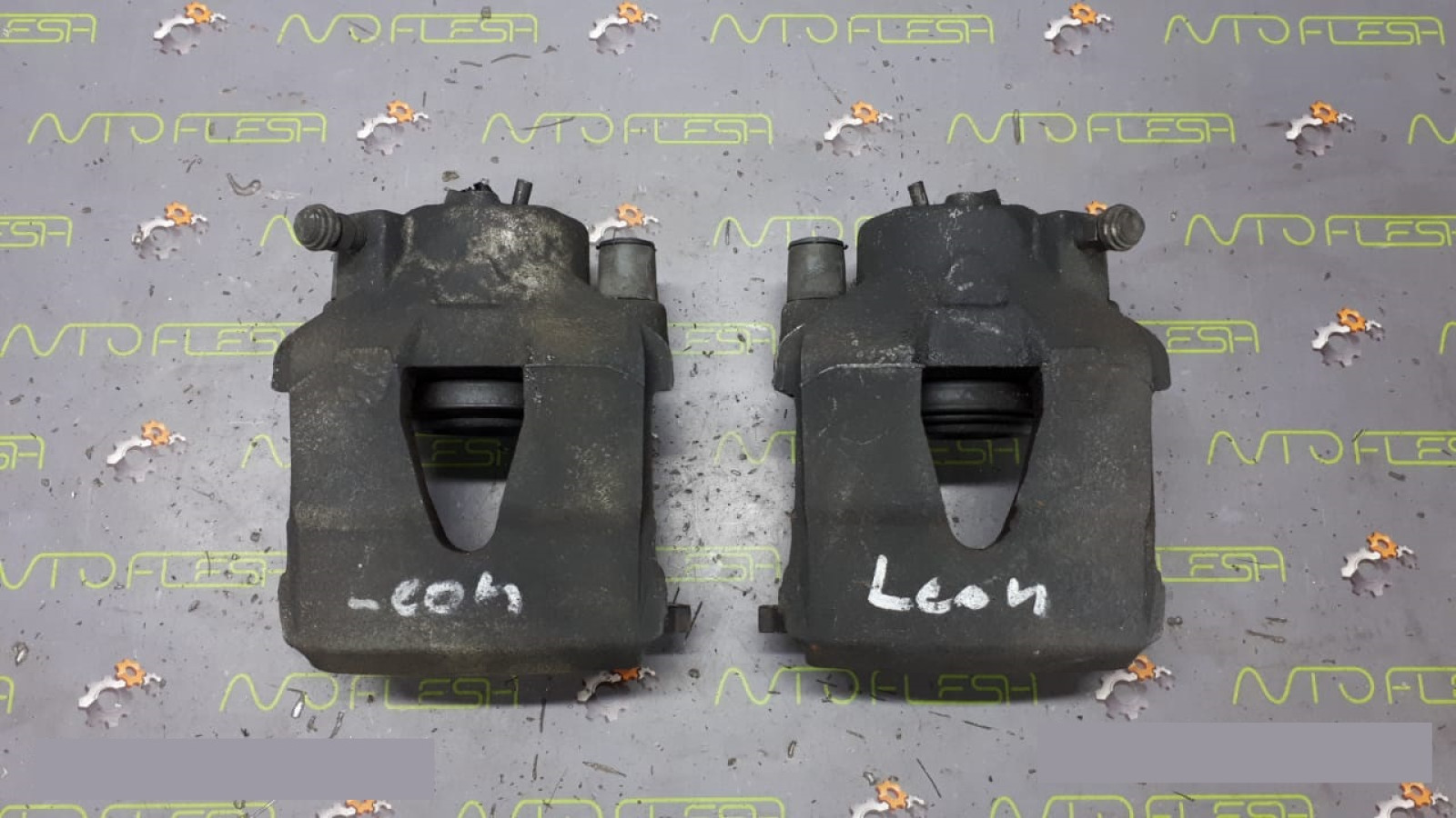 Б/у суппорт тормозной передний 1K0615123D, 1K0615124D для Audi/ Seat/ Skoda/ Volkswagen