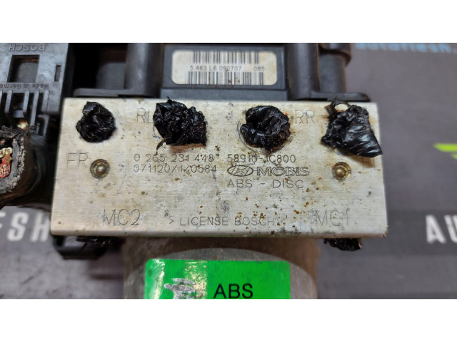 Б/у блок ABS 0265231448, 58910-1C800, 0265800388, 1.5 CRDi для Hyundai Getz Б/у блок ABS 0265231448, 58910-1C800, 0265800388, 1.5 CRDi для Hyundai Getz