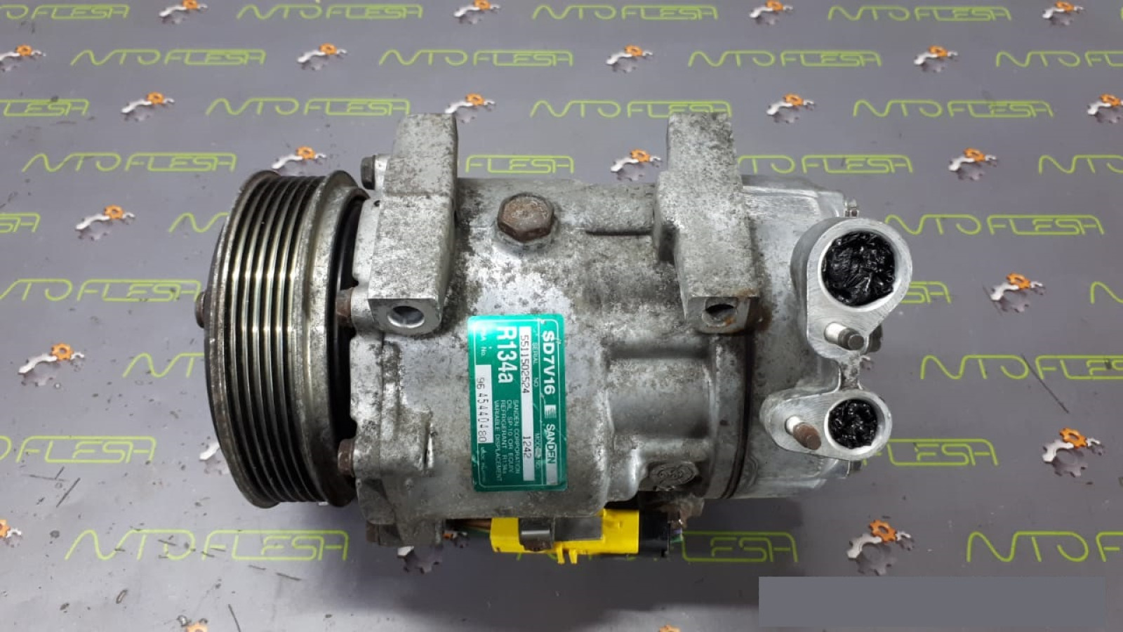 Б/у компрессор кондиционера 9645440480 для Citroen/ Fiat/ Lancia/ Peugeot