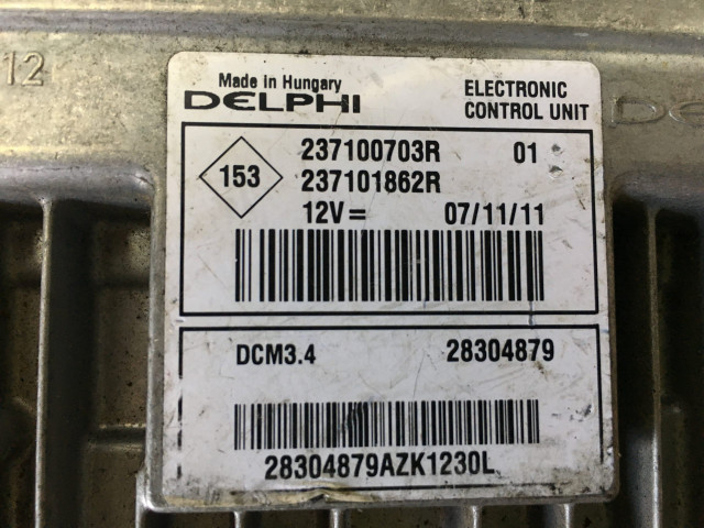 Б/у ЭБУ Delphi 1.5 dCi 237100703R/ 237101862R/ 8201279201 для Dacia Б/у ЭБУ Delphi 1.5 dCi 237100703R/ 237101862R/ 8201279201 для Dacia