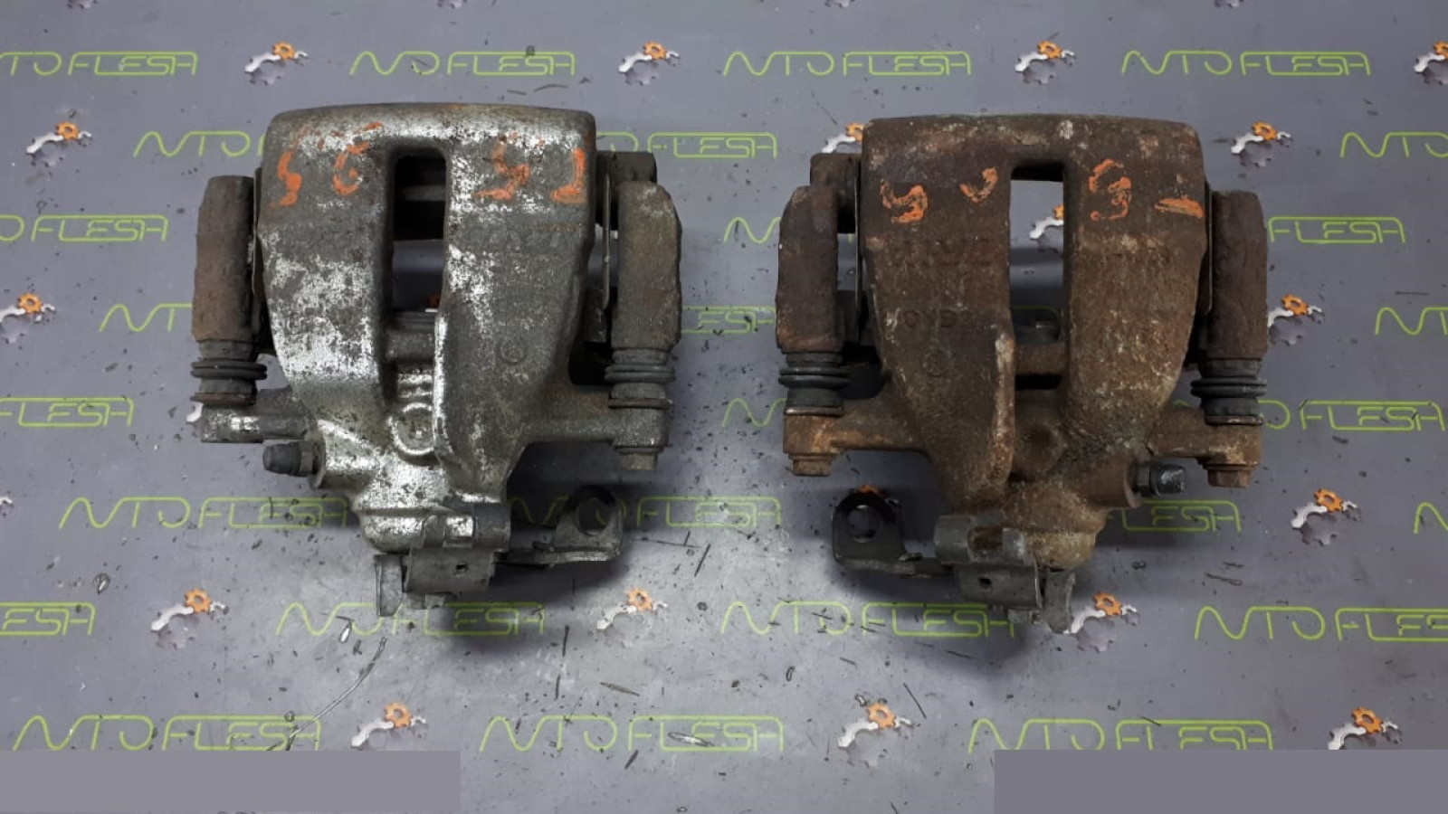 Б/у суппорт тормозной передний 7L6615123F, 7L6615124F для Volkswagen Multivan V/ Toureg/ Transporter T5 Б/у суппорт тормозной передний 7L6615123F, 7L6615124F для Volkswagen Multivan V/ Toureg/ Transporter T5