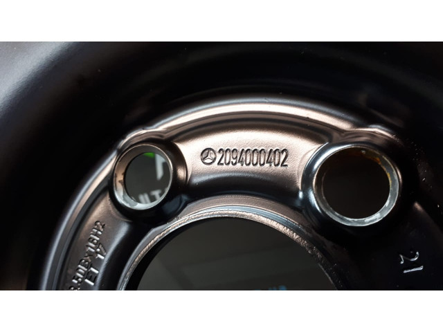 Б/у запаска/ докатка 2094000402, T125/90/R16, 3.50Bx16H2/ ET17 для Mercedes C-Class/ CLK Б/у запаска/ докатка 2094000402, T125/90/R16, 3.50Bx16H2/ ET17 для Mercedes C-Class/ CLK