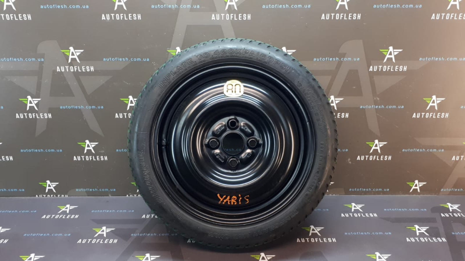 Б/у запаска/ докатка 426110D230, 4.00Bx15FH/ ET39, 4x100, Bridgestone T125/70D15 95M для Toyota Yaris Б/у запаска/ докатка 426110D230, 4.00Bx15FH/ ET39, 4x100, Bridgestone T125/70D15 95M для Toyota Yaris
