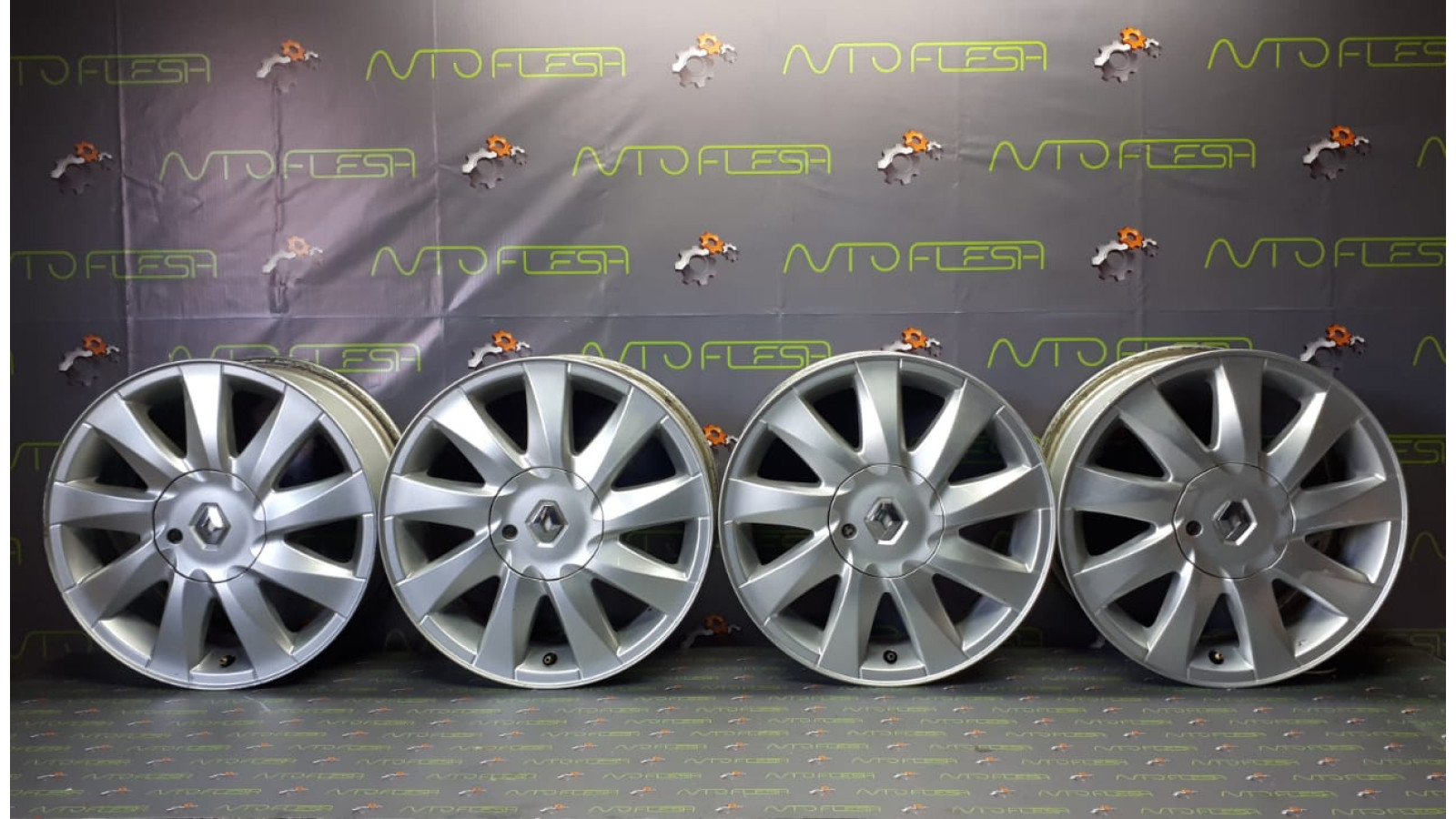 Б/у литые диски ET49, 6.5Jx16, 4x100 8200412193 для Renault Laguna II, Scenic II, Megane II