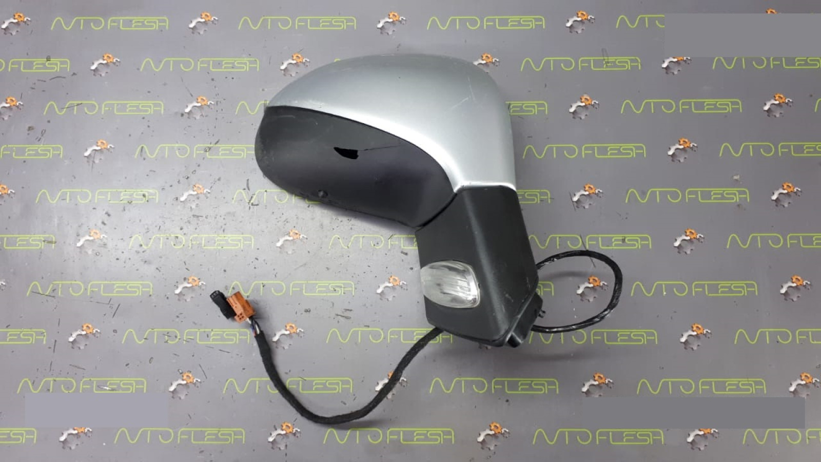 Б/у зеркало правое в сборе 8149ZH, 9680194977, 8153AV, 9 pin для Peugeot 207