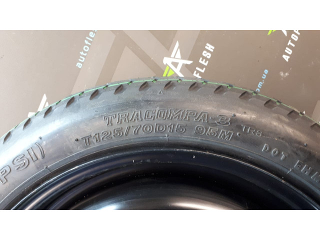 Б/у запаска/ докатка 426110D230, 4.00Bx15FH/ ET39, 4x100, Bridgestone T125/70D15 95M для Toyota Yaris Б/у запаска/ докатка 426110D230, 4.00Bx15FH/ ET39, 4x100, Bridgestone T125/70D15 95M для Toyota Yaris