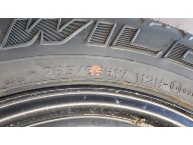 Б/у запаска/ докатка 426110KJ00, 265/65 R17 112H, Falken Wildpeak A/T, диск 17Jx7.5 для Toyota Hilux VIII Б/у запаска/ докатка 426110KJ00, 265/65 R17 112H, Falken Wildpeak A/T, диск 17Jx7.5 для Toyota Hilux VIII