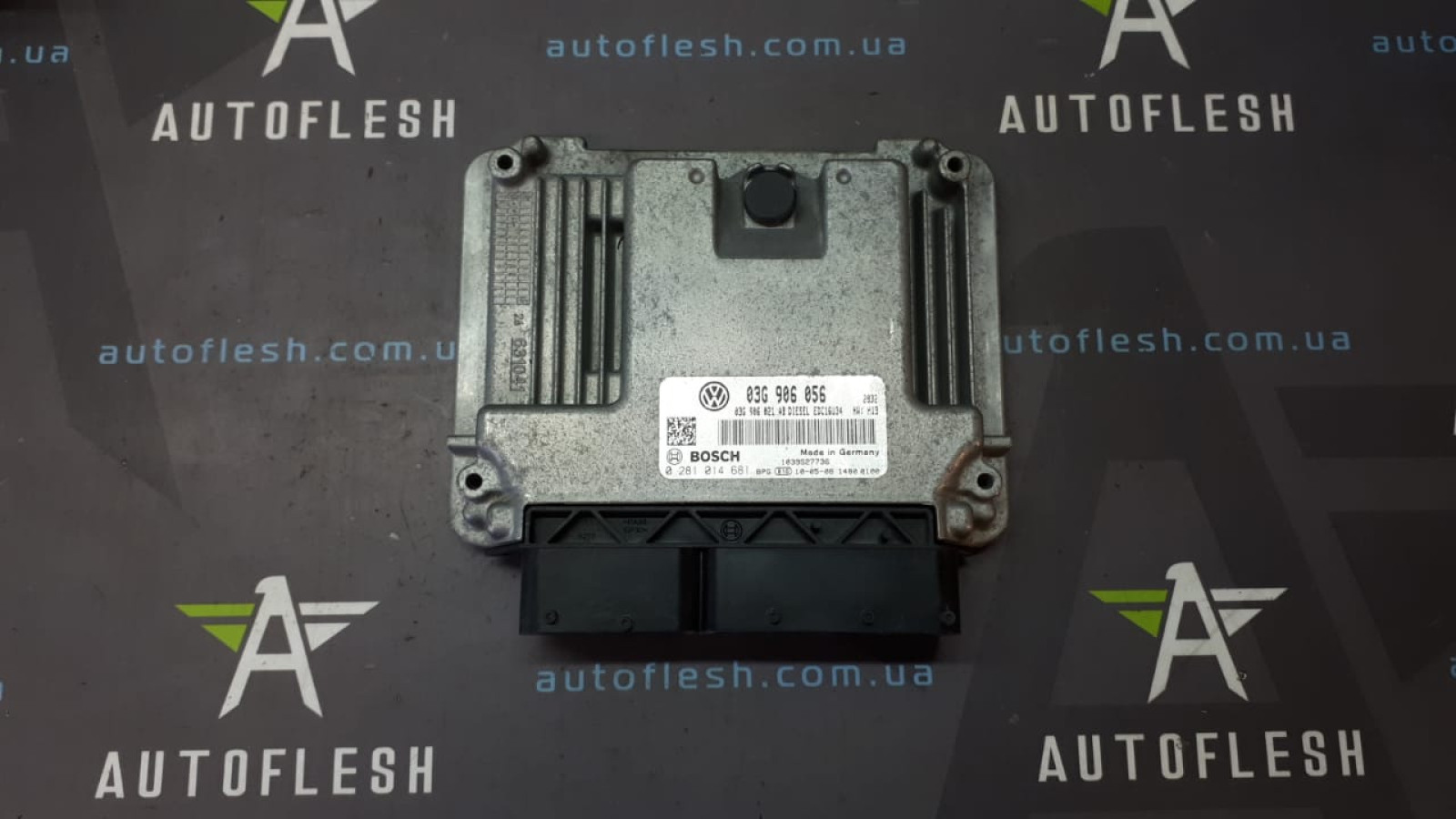 Б/у блок управления двигателем 03G906056, 0281014681, 03G906021 для Audi/ Seat/ Skoda/ Volkswagen