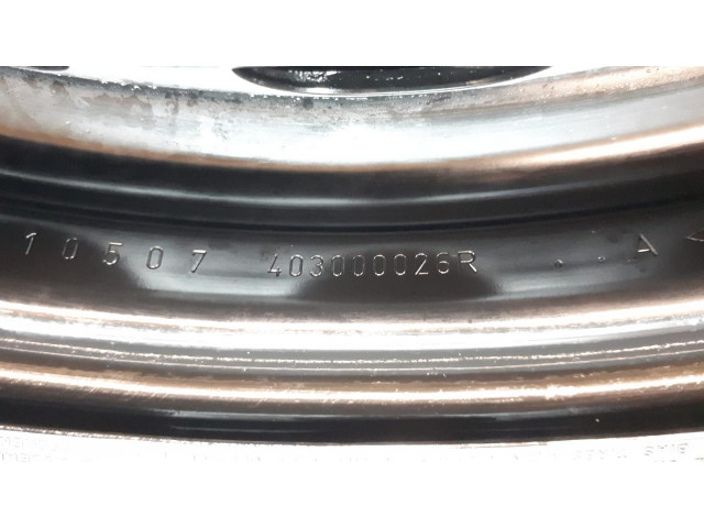 Б/у запаска/ докатка R15, 403000026R/ 7700813914, 6.5Jx15/ ET43, 5x114.3 для Renault Laguna III/ Megane III/ Scenic III Б/у запаска/ докатка R15, 403000026R/ 7700813914, 6.5Jx15/ ET43, 5x114.3 для Renault Laguna III/ Megane III/ Scenic III