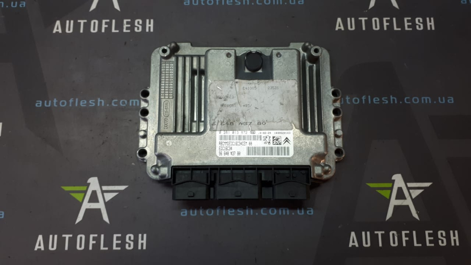 Б/у блок управления двигателем 0281013872, 9664843780 для Citroen/ Peugeot