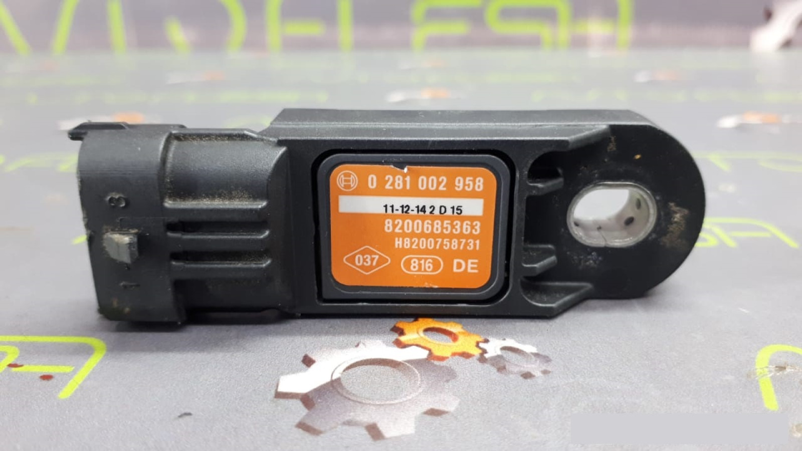 Б/у датчик давления наддува, мапсенсор 0281002958 для Nissan/ Opel/ Renault