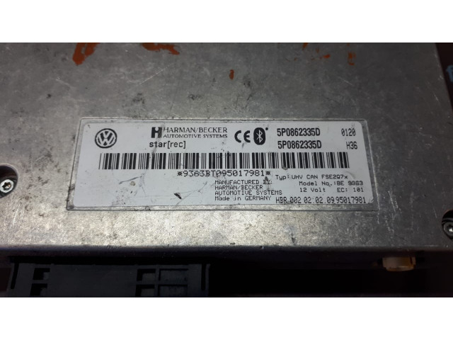 Б/у интерфейсный блок/ ЭБУ/ модуль Bluetooth 5P0862335D для Seat Ibiza IV Б/у интерфейсный блок/ ЭБУ/ модуль Bluetooth 5P0862335D для Seat Ibiza IV
