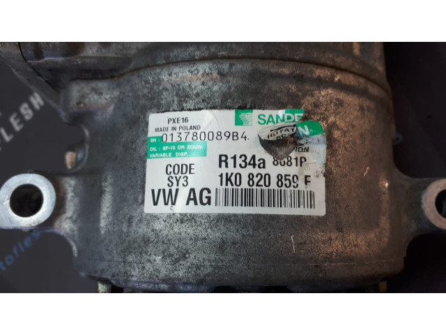 Б/у компрессор кондиционера 1K0820859F для Audi/ Seat/ Skoda/ Volkswagen Б/у компрессор кондиционера 1K0820859F для Audi/ Seat/ Skoda/ Volkswagen