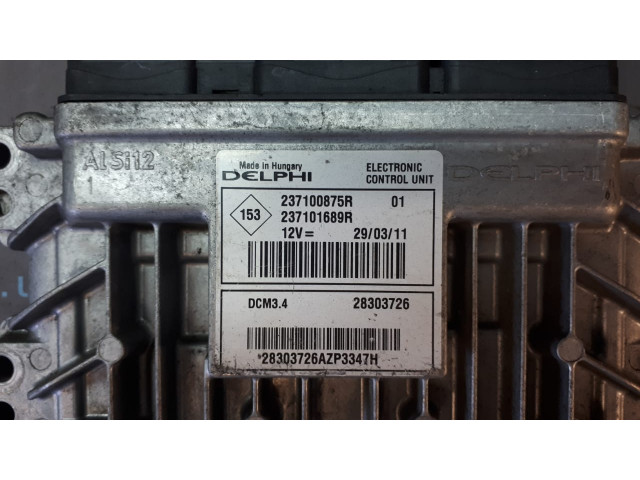 Б/у блок управления двигателем 237100875R, 237101689R, 1.5 dCi для Nissan/ Renault Б/у блок управления двигателем 237100875R, 237101689R, 1.5 dCi для Nissan/ Renault