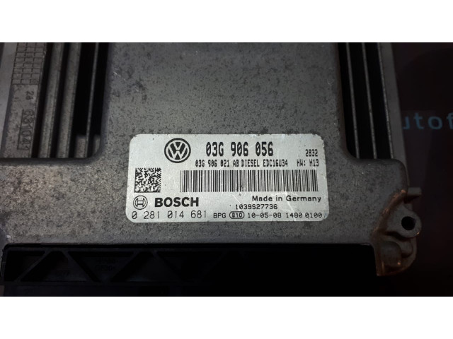 Б/у блок управления двигателем 03G906056, 0281014681, 03G906021 для Audi/ Seat/ Skoda/ Volkswagen Б/у блок управления двигателем 03G906056, 0281014681, 03G906021 для Audi/ Seat/ Skoda/ Volkswagen