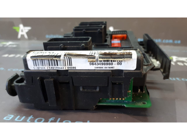 Б/у блок предохранителей BSM 9643498980 для Citroen Berlingo/ Peugeot 206, Partner Б/у блок предохранителей BSM 9643498980 для Citroen Berlingo/ Peugeot 206, Partner