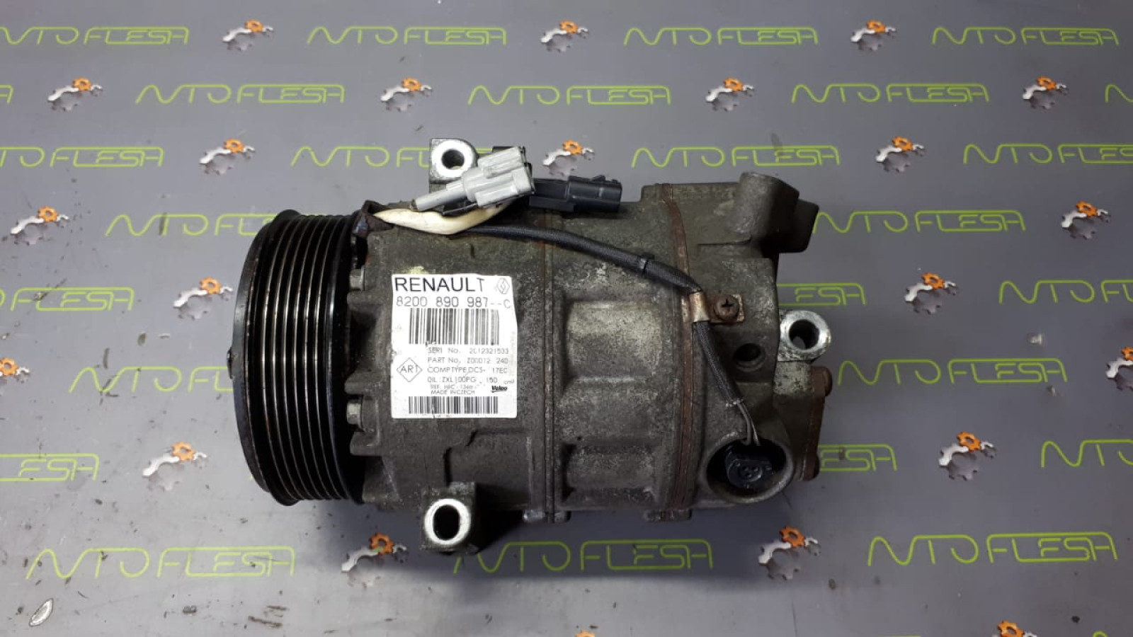Б/у компрессор кондиционера 8200890987, 2.0 dCi для Renault Laguna III
