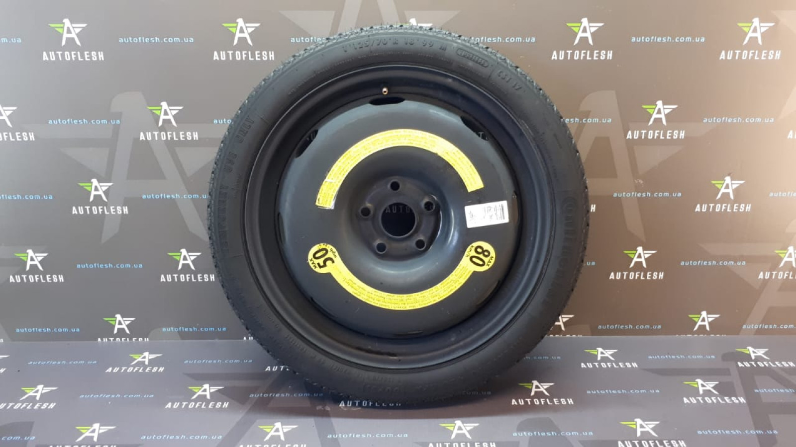 Б/у запаска/ докатка 1K0601027B, 125/ 70, R18, 99M/ 5x112, 3.5Jx18, ET25.5 для Audi/ Seat/ Skoda/ Volkswagen