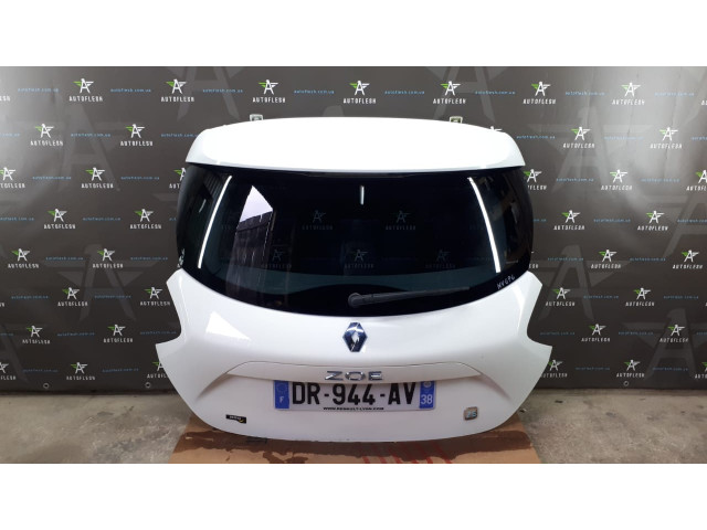 Б/у крышка багажника в сборе/ ляда белая, код краски: NV676 для Renault Zoe