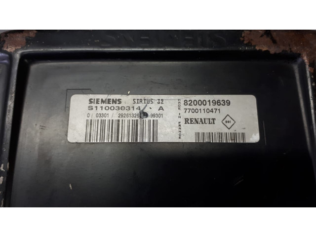Б/у блок управления двигателем (ЭБУ) 7700110471, S110030314A для Renault Б/у блок управления двигателем (ЭБУ) 7700110471, S110030314A для Renault