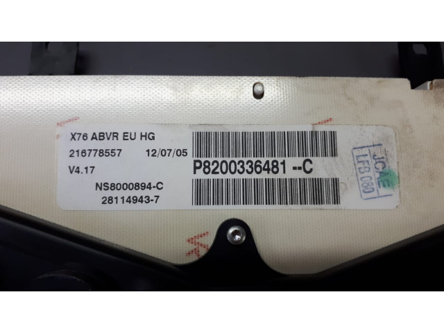 Б/у панель/ щиток приборов 8200336481, 1.5 dCi для Renault Kangoo Б/у панель/ щиток приборов 8200336481, 1.5 dCi для Renault Kangoo