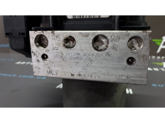 Б/у блок ABS/ блок АБС 8200038695, 0265231300 для Renault Megane II/ Scenic II Б/у блок ABS/ блок АБС 8200038695, 0265231300 для Renault Megane II/ Scenic II