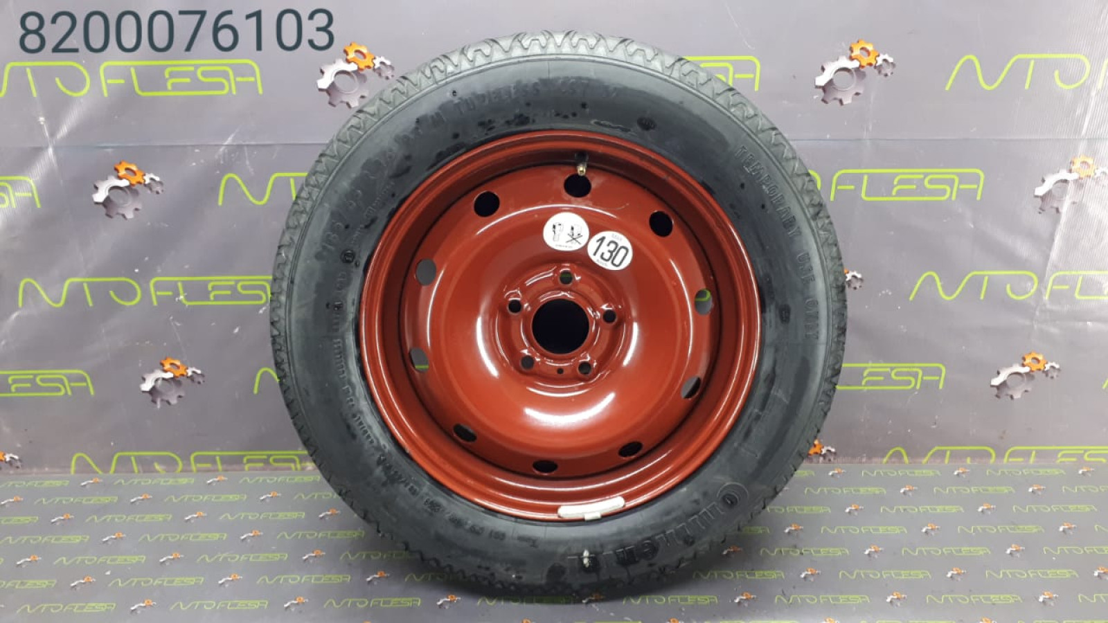 Б/у запаска/ докатка 8200076103, 5.5Jx16, ET33, 5x114.3/ 185/65, R16, 93M для Renault Laguna III