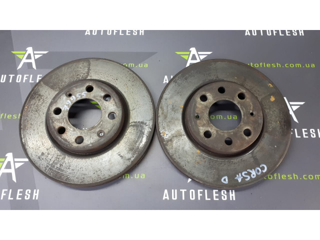 Б/у диск тормозной передний 93188918 для Fiat Punto/ Opel Adam, Corsa D