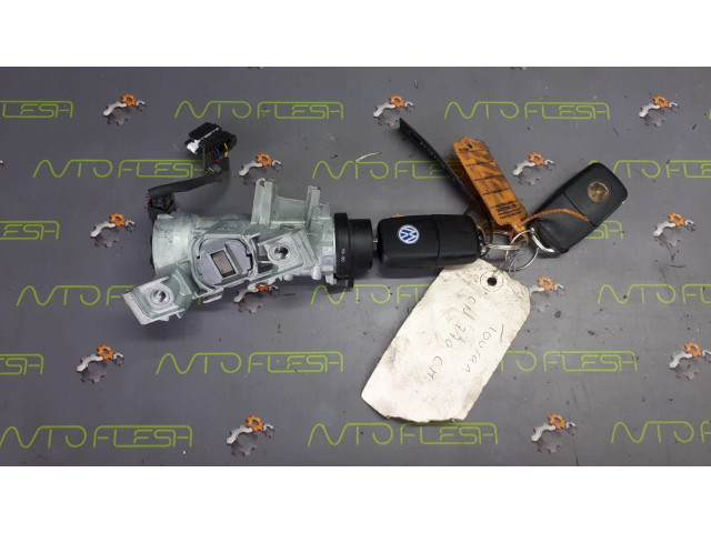 Б/у замок зажигания, ключ 1K0905851B, 1K0905865ALS для Audi/ Seat/ Skoda/ Volkswagen
