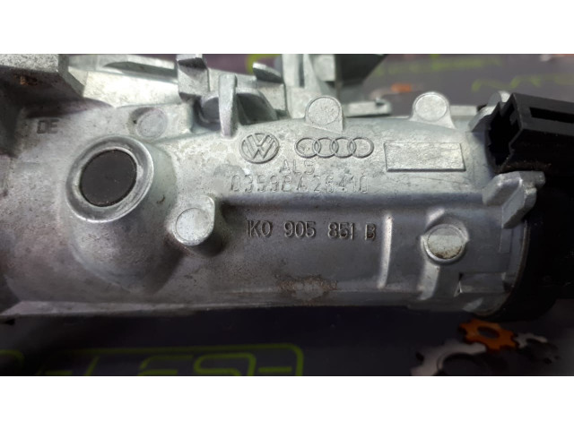 Б/у замок зажигания, ключ 1K0905851B, 1K0905865ALS для Audi/ Seat/ Skoda/ Volkswagen Б/у замок зажигания, ключ 1K0905851B, 1K0905865ALS для Audi/ Seat/ Skoda/ Volkswagen