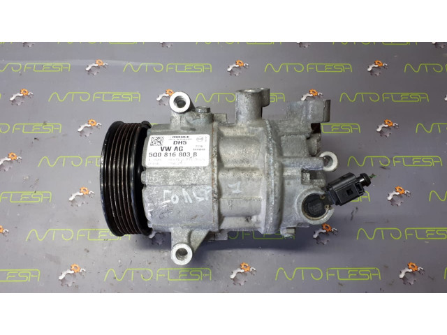 Б/у компрессор кондиционера 5Q0816803B для Audi/ Seat/ Skoda/ Volkswagen