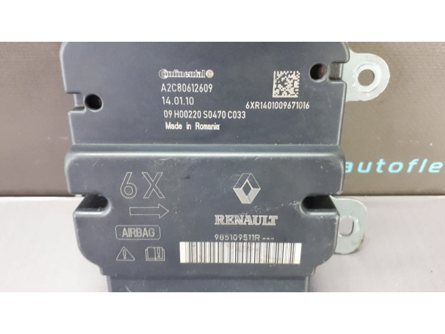 Б/у блок подушек безопасности/ модуль airbag 985109511R, A2C80612609 для Renault Zoe Б/у блок подушек безопасности/ модуль airbag 985109511R, A2C80612609 для Renault Zoe