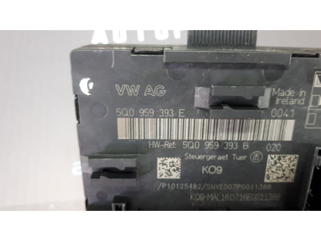 Б/у блок управления дверью/ модуль двери 5Q0959393E, 5Q0959393B для Audi/ Skoda/ Volkswagen Б/у блок управления дверью/ модуль двери 5Q0959393E, 5Q0959393B для Audi/ Skoda/ Volkswagen