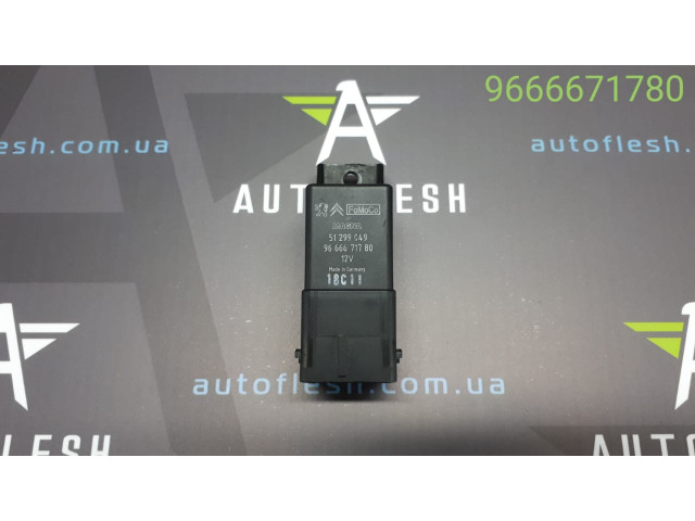 Б/у реле свечей накала 9666671780, 1.4/ 1.6 HDi для Citroen/ Ford/ Mazda/ Peugeot/ Suzuki/ Volvo