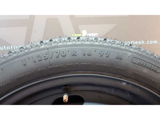 Б/у запаска/ докатка 1K0601027B, 125/ 70, R18, 99M/ 5x112, 3.5Jx18, ET25.5 для Audi/ Seat/ Skoda/ Volkswagen Б/у запаска/ докатка 1K0601027B, 125/ 70, R18, 99M/ 5x112, 3.5Jx18, ET25.5 для Audi/ Seat/ Skoda/ Volkswagen