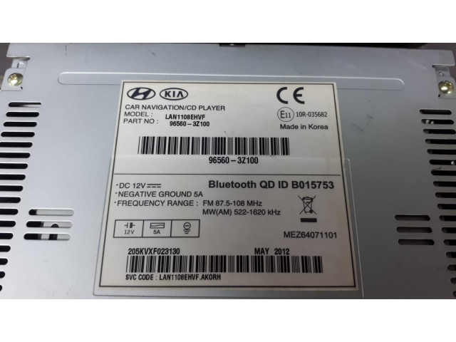 Б/у навигация/ GPS/ монитор/ CD/ Bluetooth 965603Z100 для Hyundai i40 Б/у навигация/ GPS/ монитор/ CD/ Bluetooth 965603Z100 для Hyundai i40