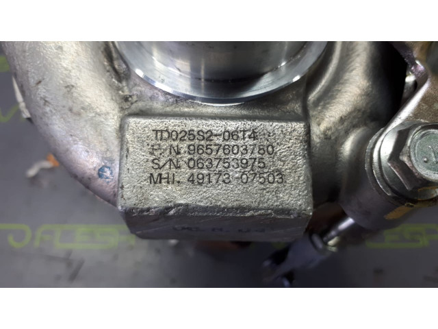 Б/у турбина 49173-07503, 9657603780, 1.6 HDi для Citroen/ Fiat/ Ford/ Peugeot Б/у турбина 49173-07503, 9657603780, 1.6 HDi для Citroen/ Fiat/ Ford/ Peugeot