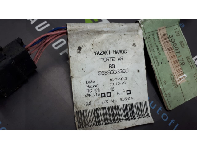 Б/у проводка задней левой двери 9688333380, 9661583780 для Citroen Berlingo/ Peugeot Partner Б/у проводка задней левой двери 9688333380, 9661583780 для Citroen Berlingo/ Peugeot Partner